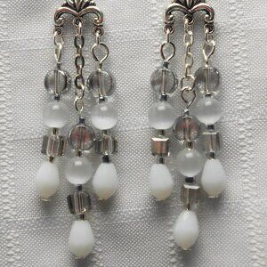 No 657 Beautiful handmade chandelier earrings
